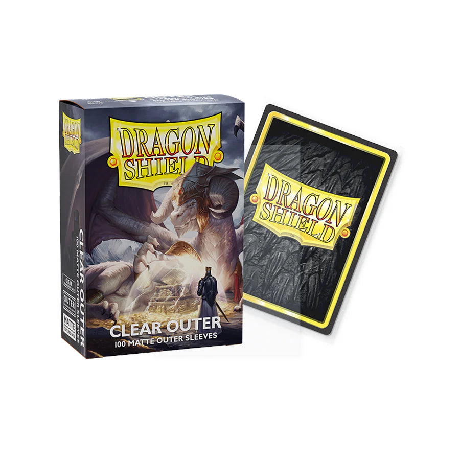 Dragon Shield Standard Outer Sleeves Matte Clear (100 Sleeves)