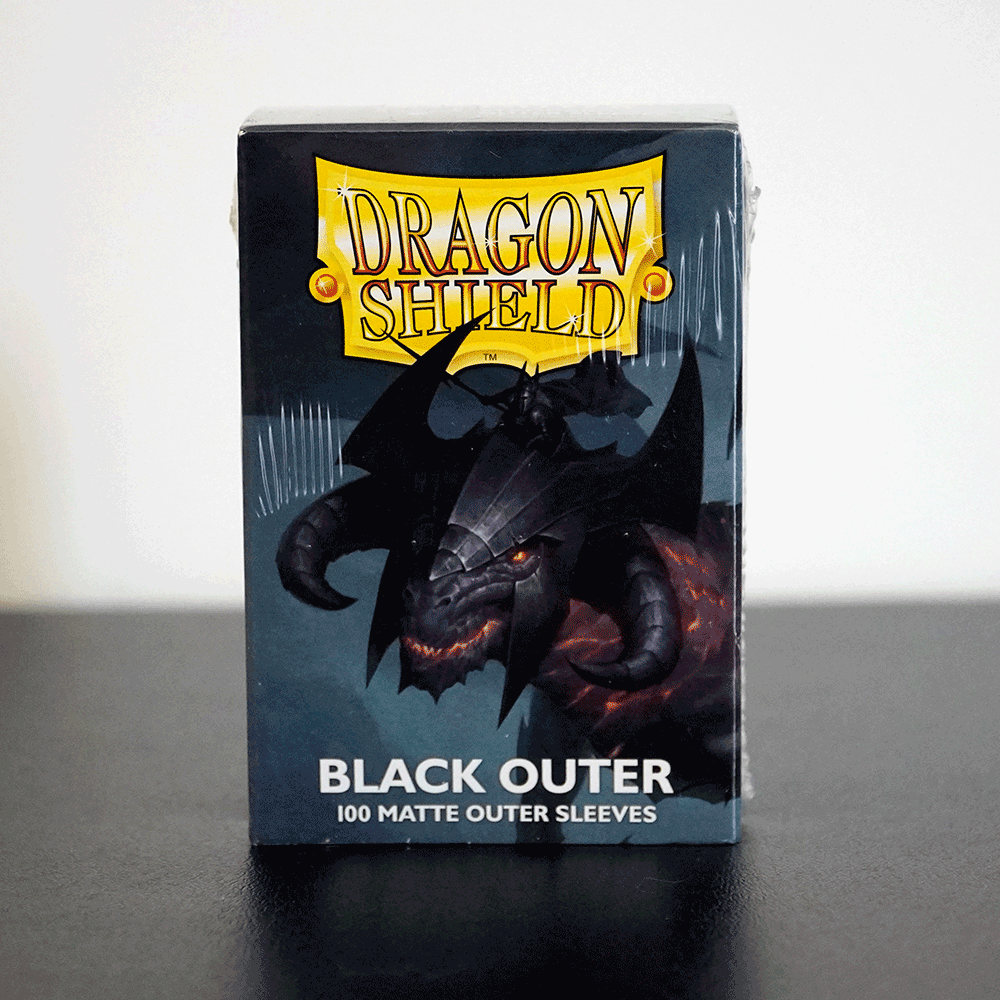 Dragon Shield Standard Outer Sleeves Matte Black (100 Sleeves)