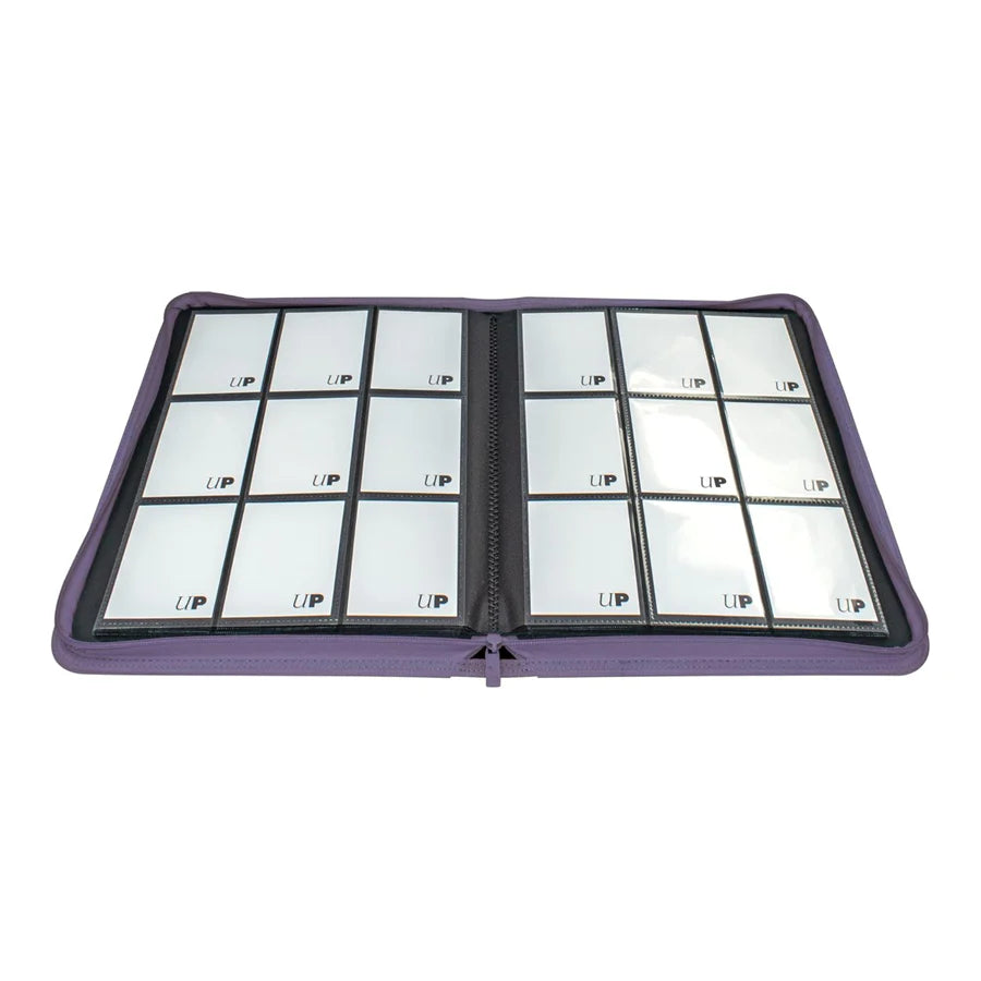 Ultra PRO Vivid 9-Pocket Zippered PRO-Binder (Purple) (360 Card Storage)