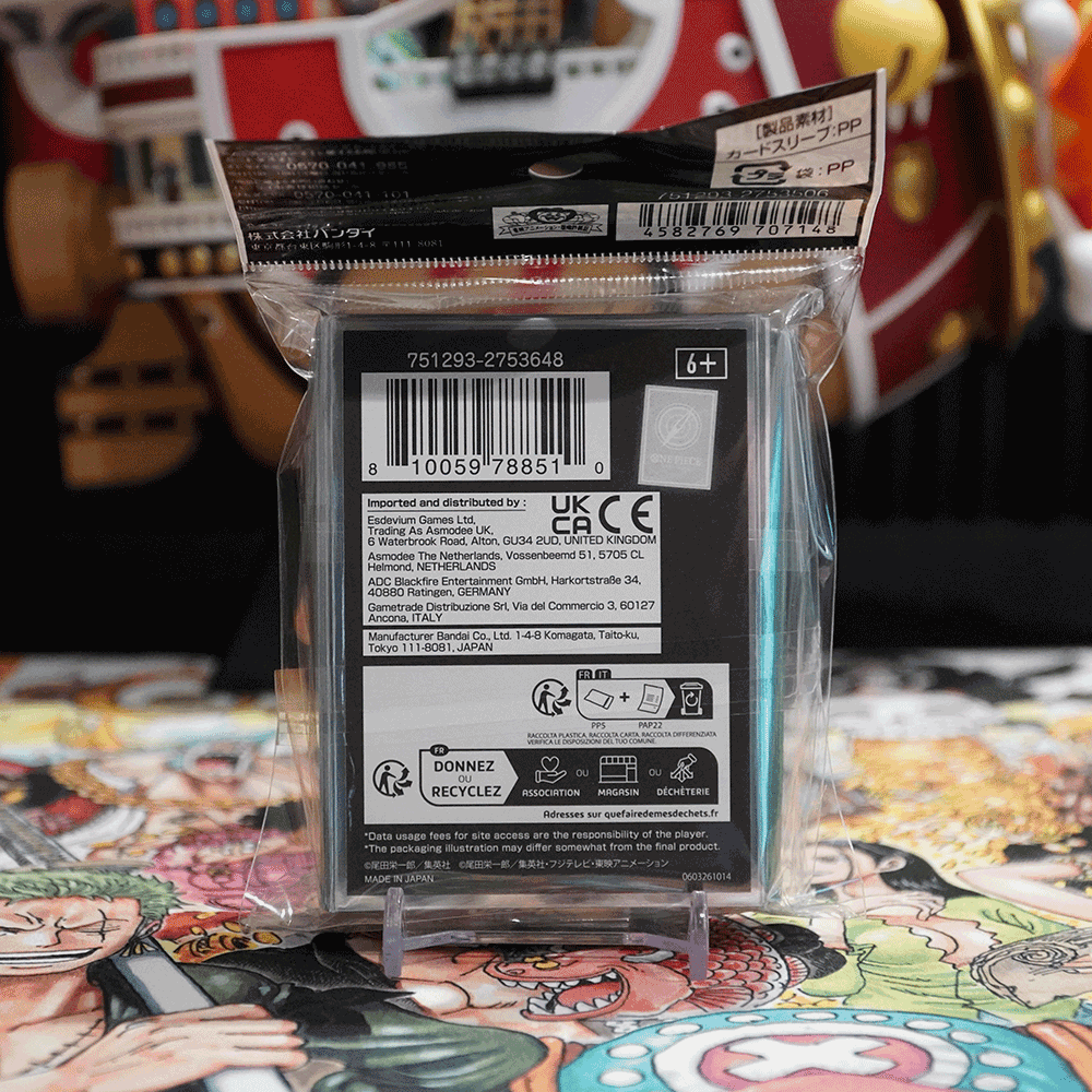 One Piece Card Game Official Bandai Sleeves - Standard Mint Green & Lemon