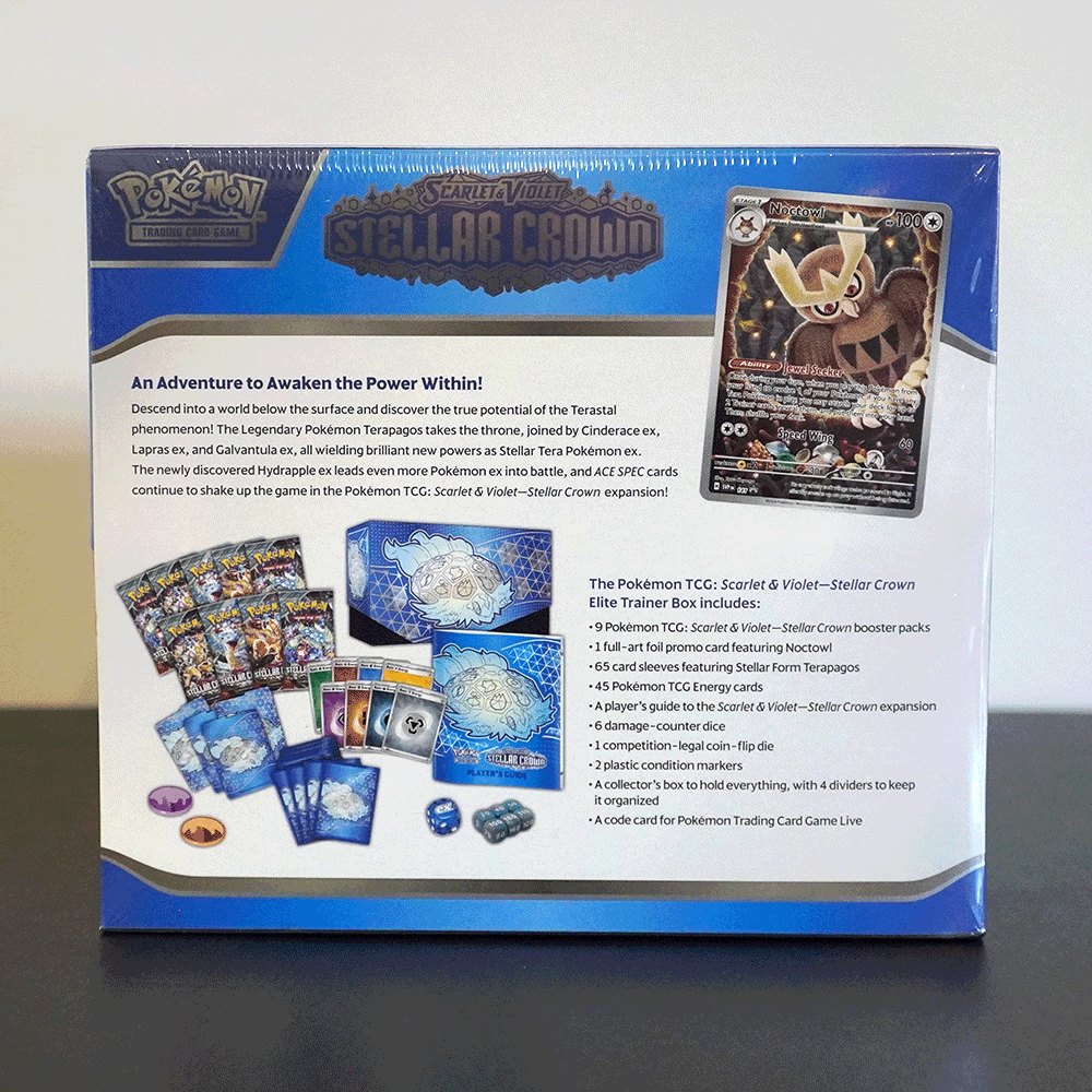 Pokémon TCG: Scarlet & Violet - Stellar Crown Elite Trainer Box
