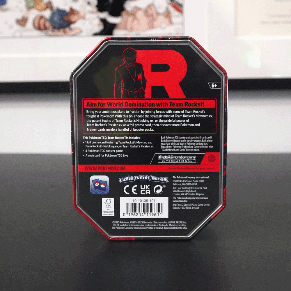 Pokémon TCG: Team Rocket Tin - Mewtwo