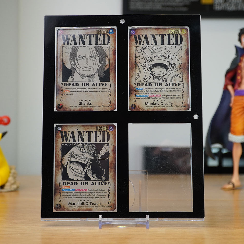 Ultra Pro 4-Card Black Border UV ONE-TOUCH Magnetic Holder