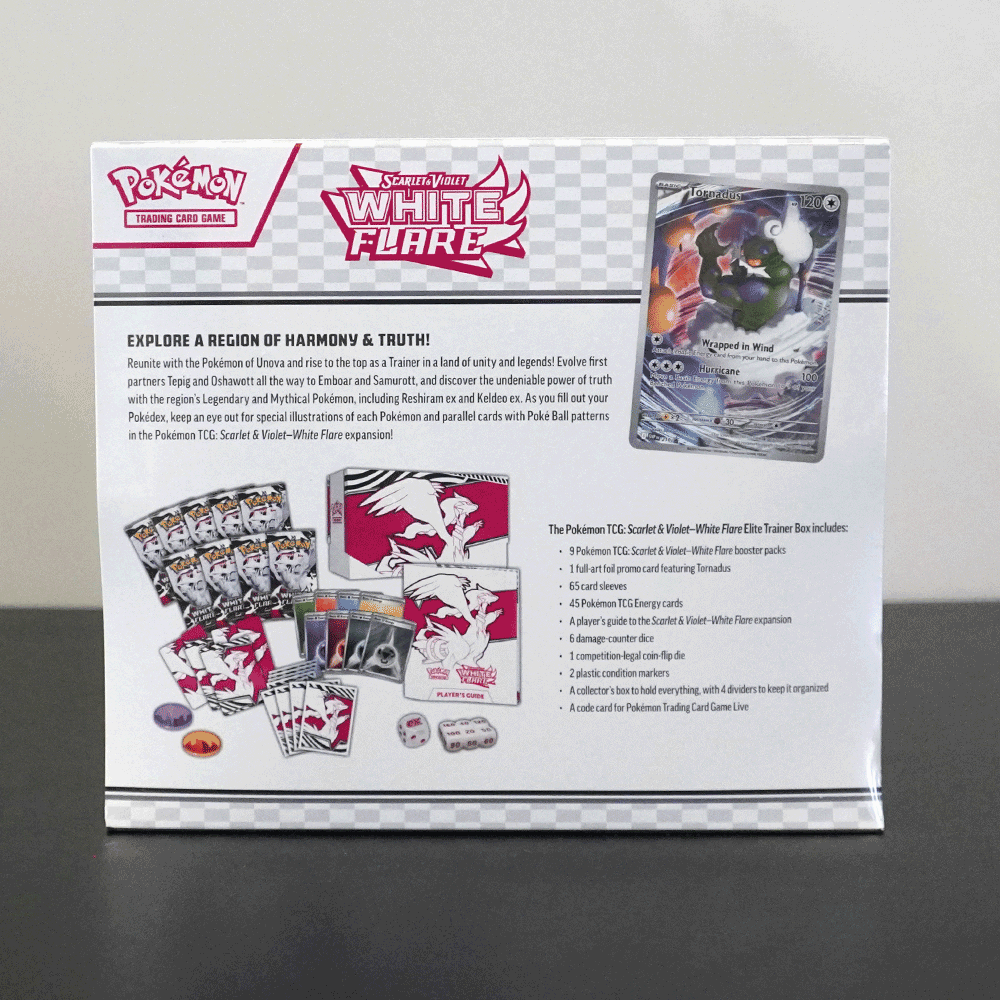 Pokémon TCG: Scarlet & Violet - 10.5 - White Flare - Elite Trainer Box Reshiram