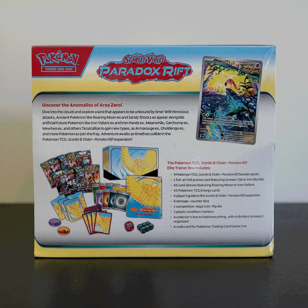 Pokémon TCG: Scarlet & Violet - Paradox Rift Roaring Moon Elite Trainer Box