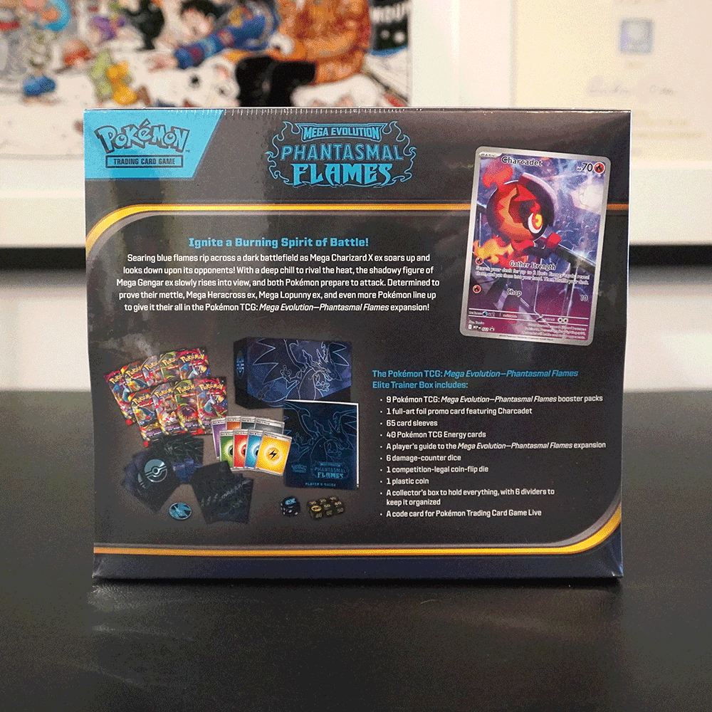 Pokémon TCG: Mega Evolution Phantasmal Flames - Elite Trainer Box