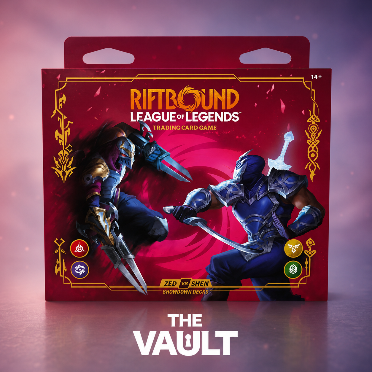 Riftbound: League of Legends Trading Card Game - Vendetta Showdown Decks Zed Vs Shen Display