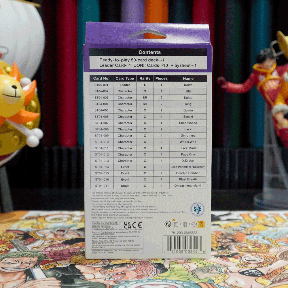 One Piece Card Game (ST04) Animal Kingdom Pirates Starter Deck