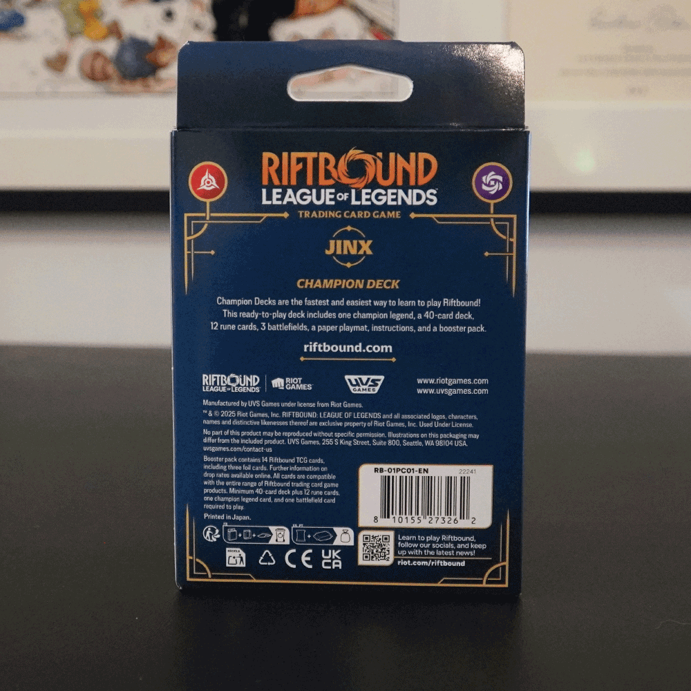 Riftbound: League of Legends Trading Card Game - Set 1 -Origins Champion Deck - Jinx