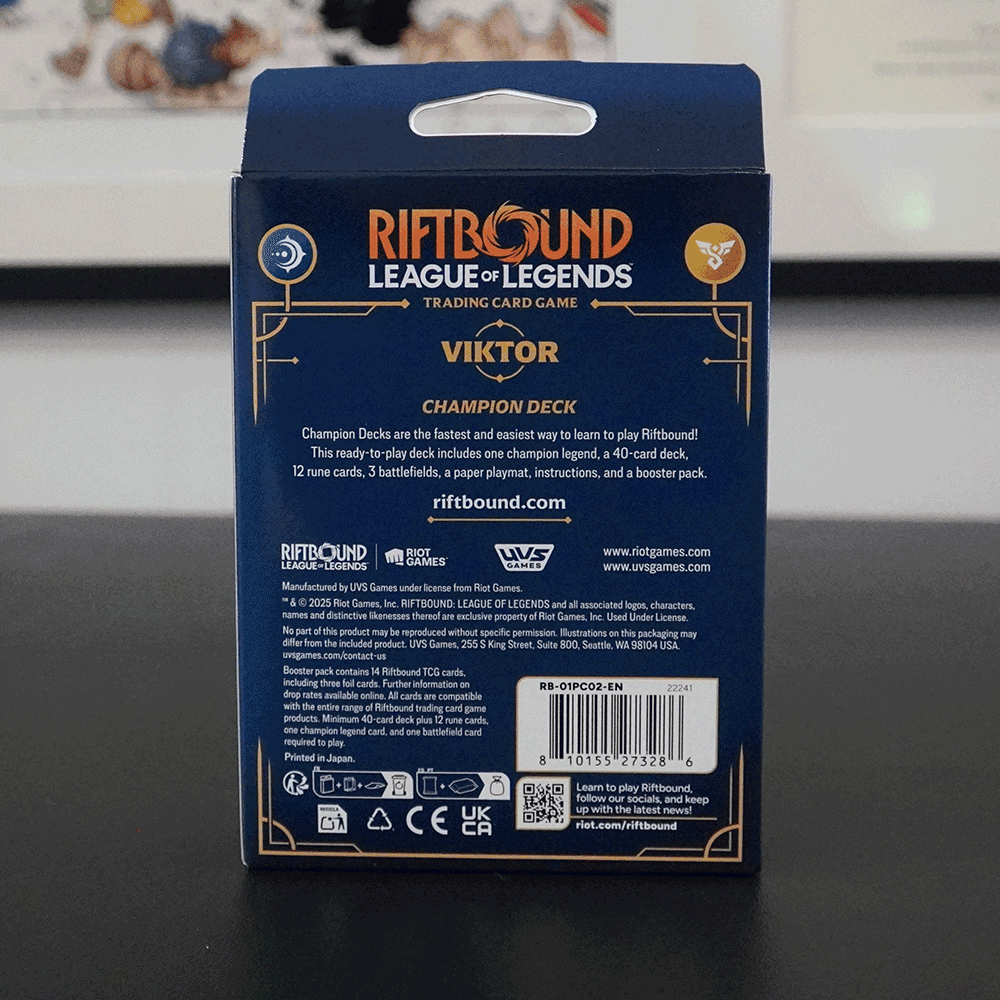 Riftbound: League of Legends Trading Card Game - Set 1 -Origins Champion Deck - Viktor