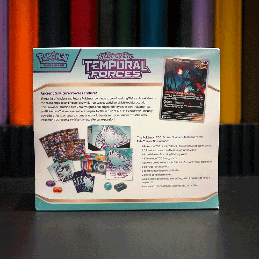 Pokémon TCG: Scarlet & Violet - Temporal Forces Walking Wake Elite Trainer Box